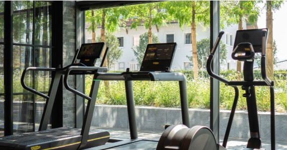 tapis roullant technogym in hotel a caorle